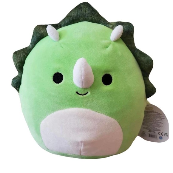 Squishmallow Tristan Green Triceratops 8" Plush Dino Dinosaur Stuffed Animal NEW - Picture 1 of 4